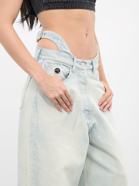Baggy Denim Jeans (YA001DEN002400-LIGHT-BLUE) Baggy Denim Jeans (YA001DEN002400-LIGHT-BLUE)