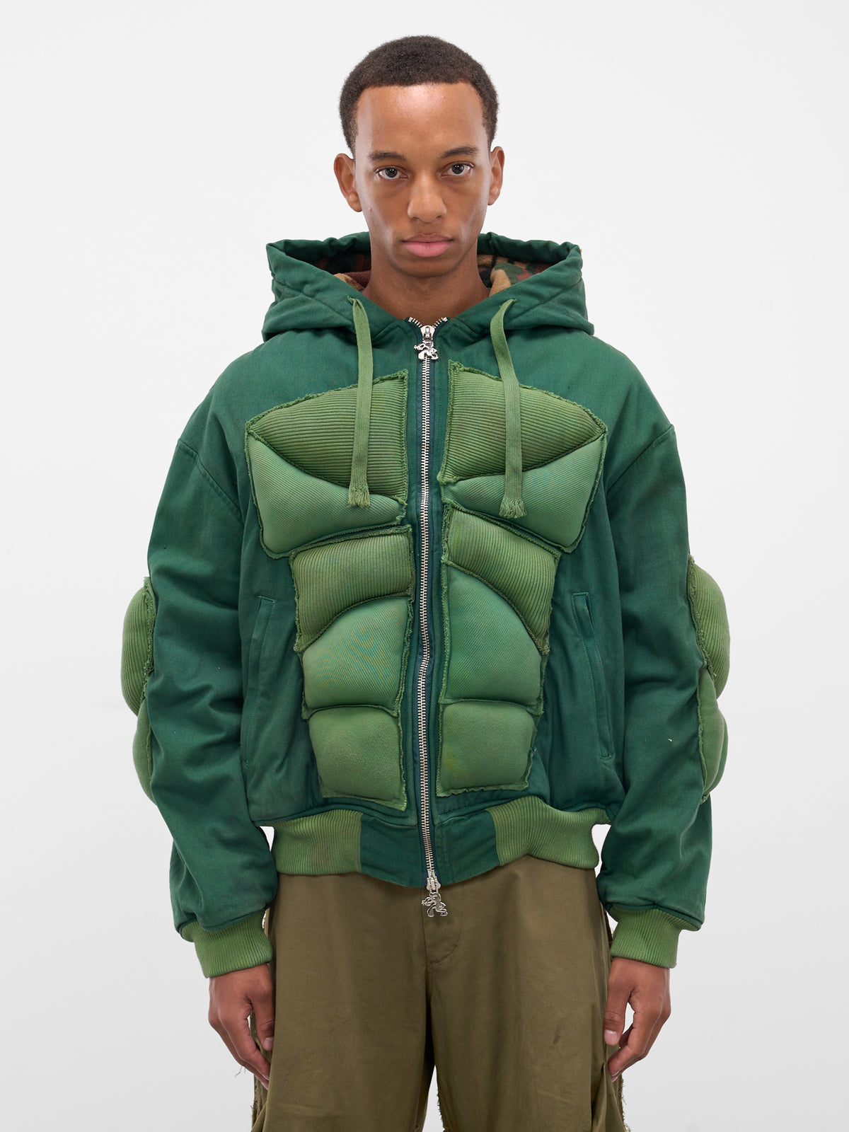Green 99 Strength Padded Hoodie (YAW25-DN-HOOD-99-BOTTLE-GREEN)