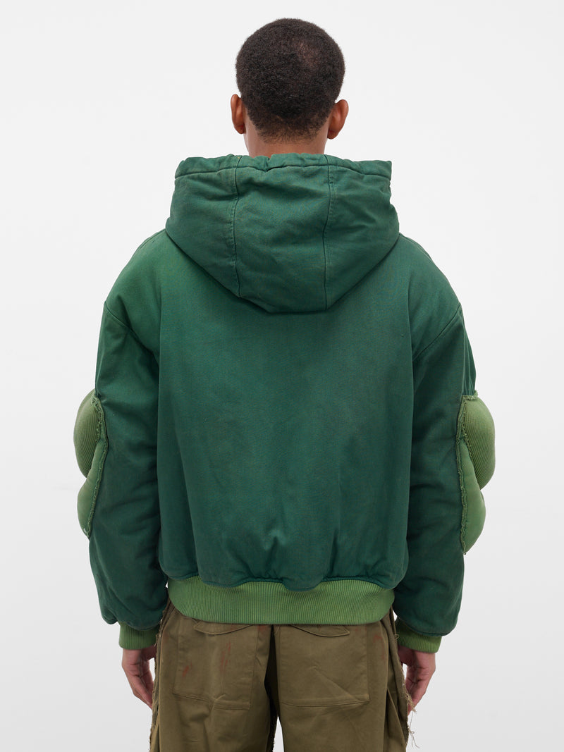Green 99 Strength Padded Hoodie (YAW25-DN-HOOD-99-BOTTLE-GREEN)