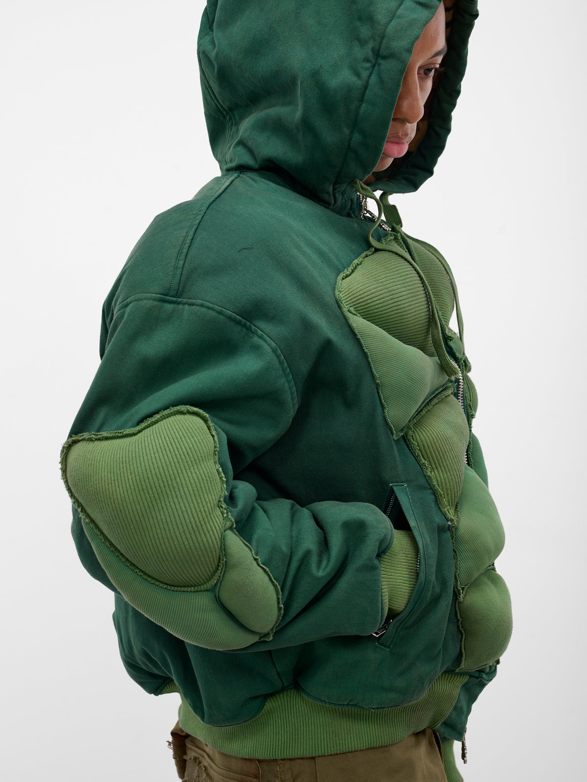 Green 99 Strength Padded Hoodie (YAW25-DN-HOOD-99-BOTTLE-GREEN)