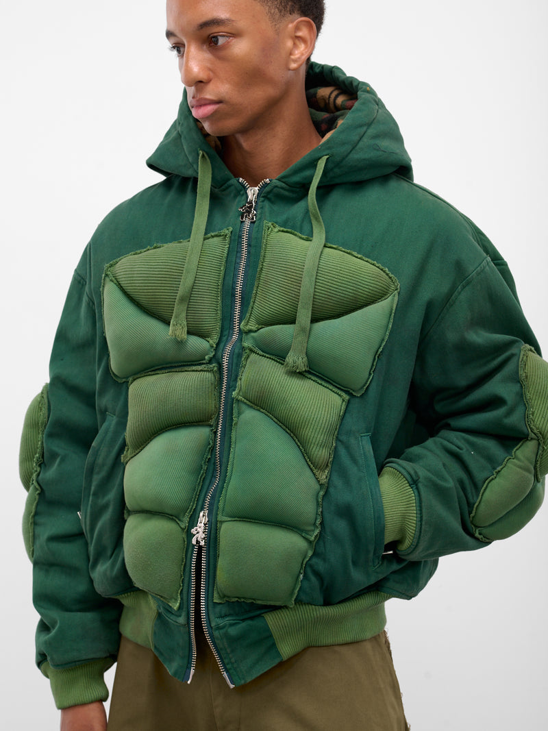 Green 99 Strength Padded Hoodie (YAW25-DN-HOOD-99-BOTTLE-GREEN)