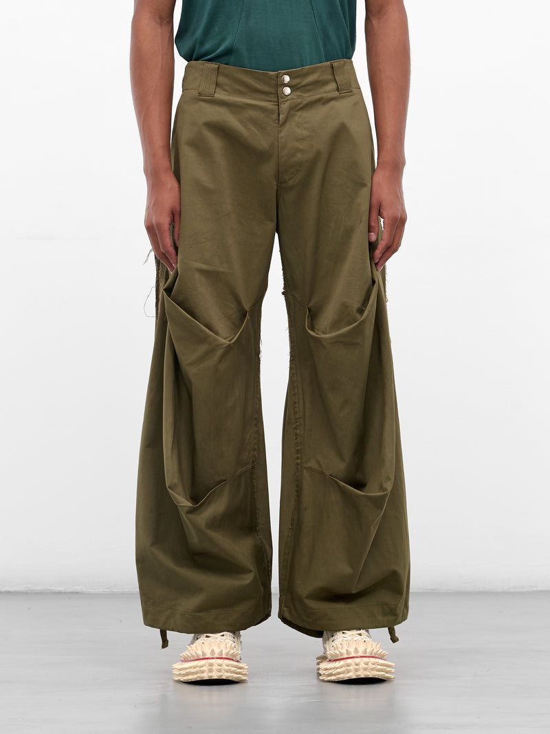 Khaki Twill Mountain Descent Pants (YAW25-DO-PANT-TARNISHED-KHAKI)