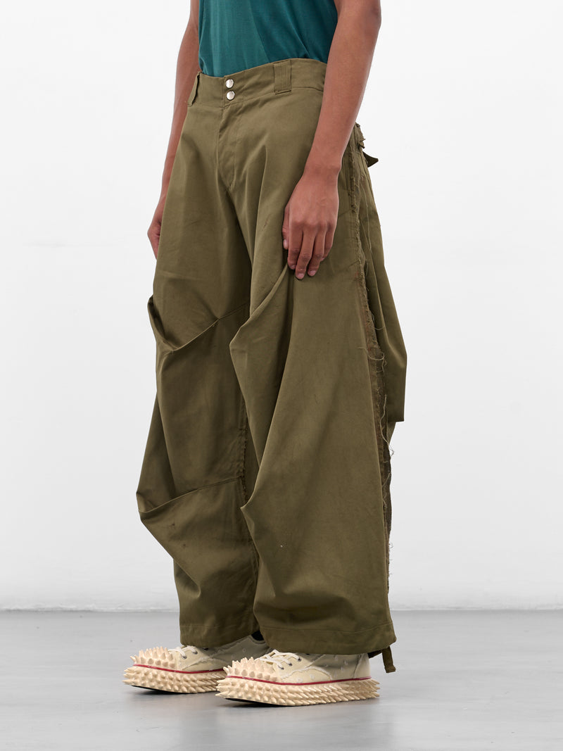 Khaki Twill Mountain Descent Pants (YAW25-DO-PANT-TARNISHED-KHAKI)