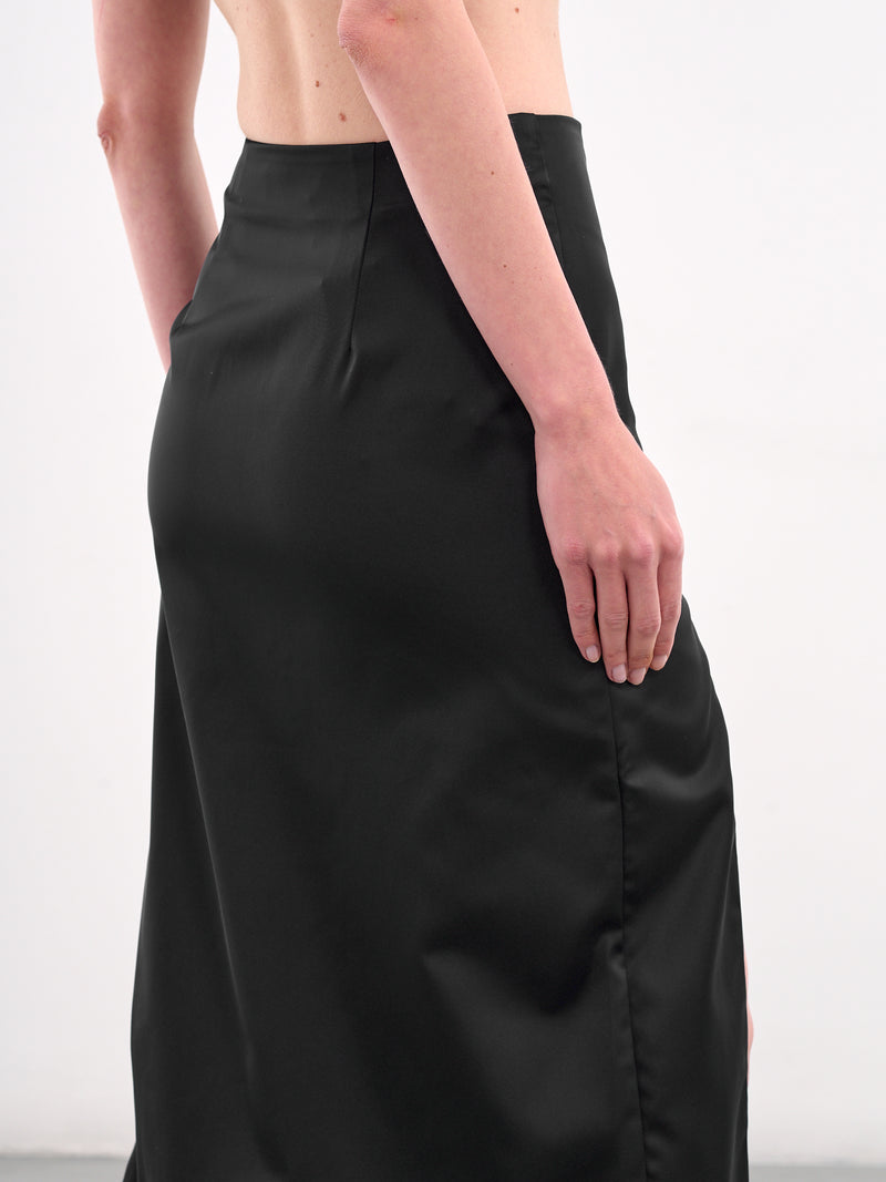 Cut-Out Midi Skirt (YR005SK05-NAVY)