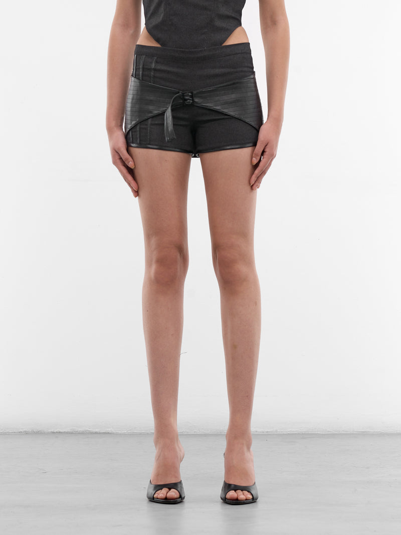 Onyx Y7 Layered Hot Pants (YR007TR09-ONYX)