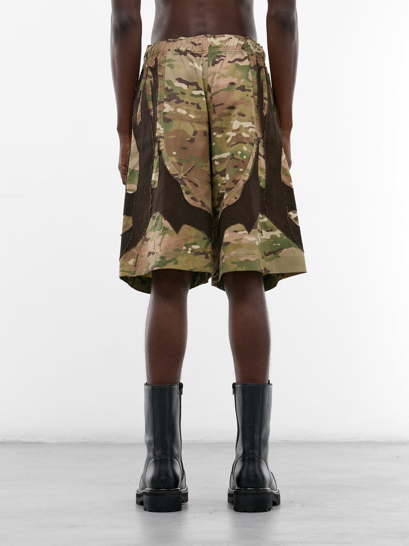 Televani Dragon Camo Shorts (YSS26-LS-SHORT-CAMO-BROWN)