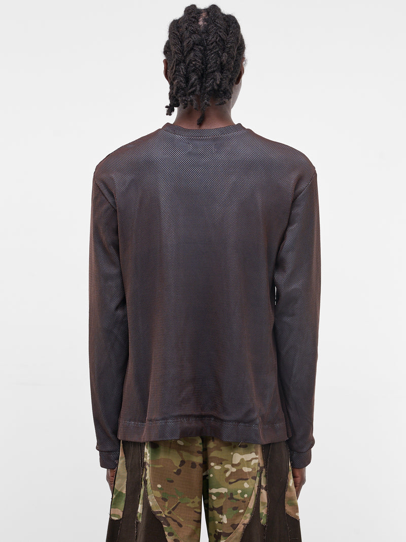 Layered Mesh Graphic Long Sleeve (YSS26-MS-LSTS-BABY-BLUE-BROWN)