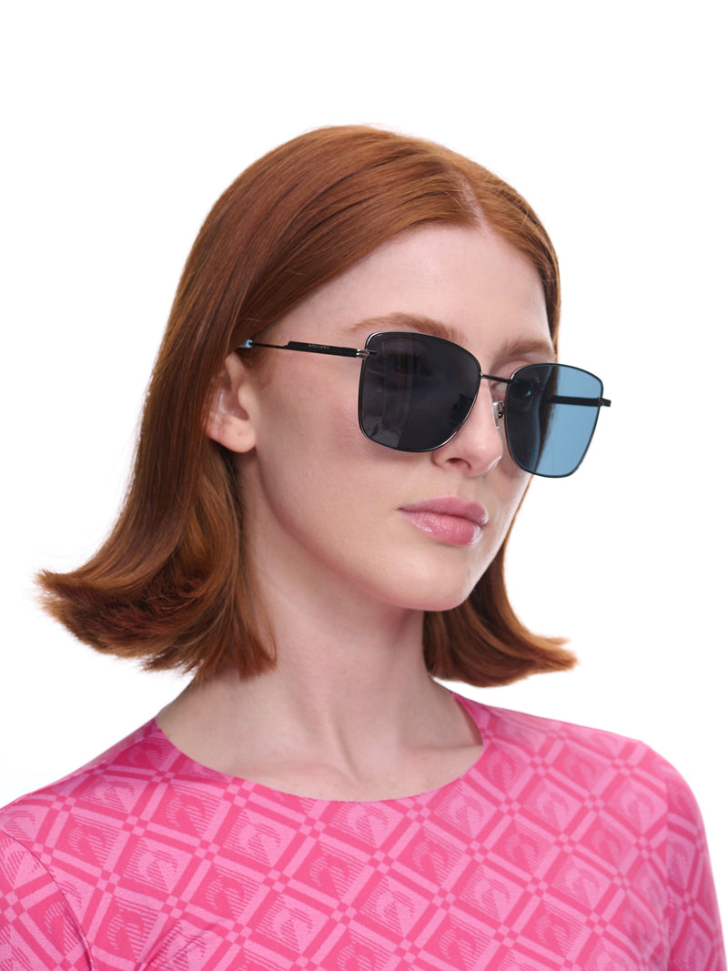 Classic Square Sunglasses (733992V4450-1235-RUTH-RUTH-BLU)