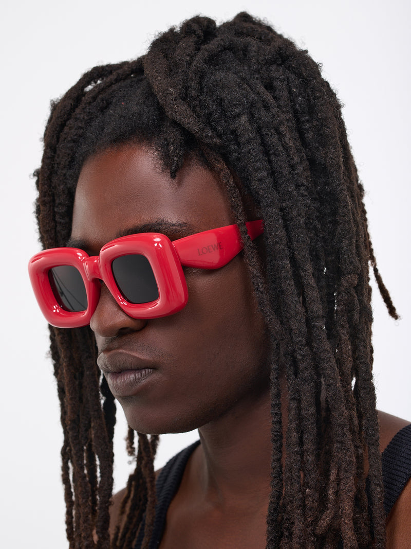 LOEWE Inflated Rectangular Sunglasses | H. Lorenzo - styled