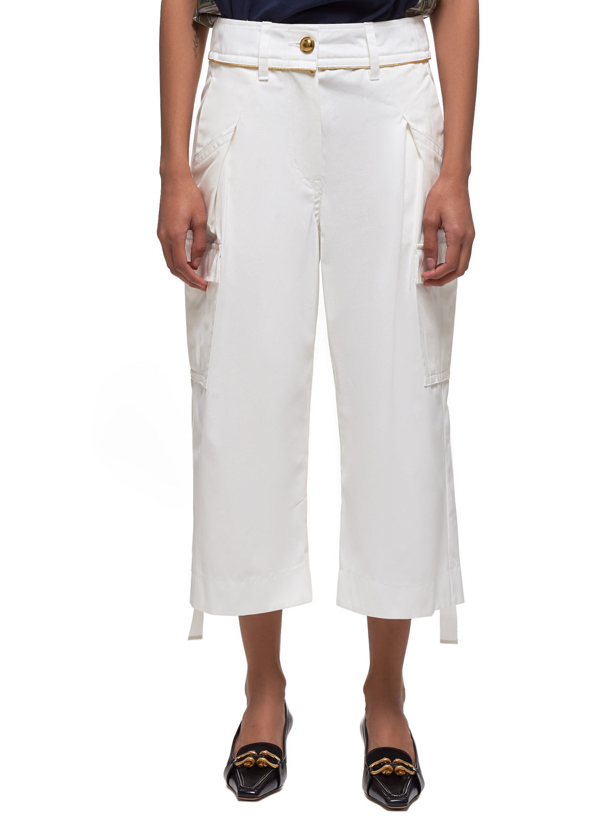 Cropped Trousers (04855-101-WHITE)