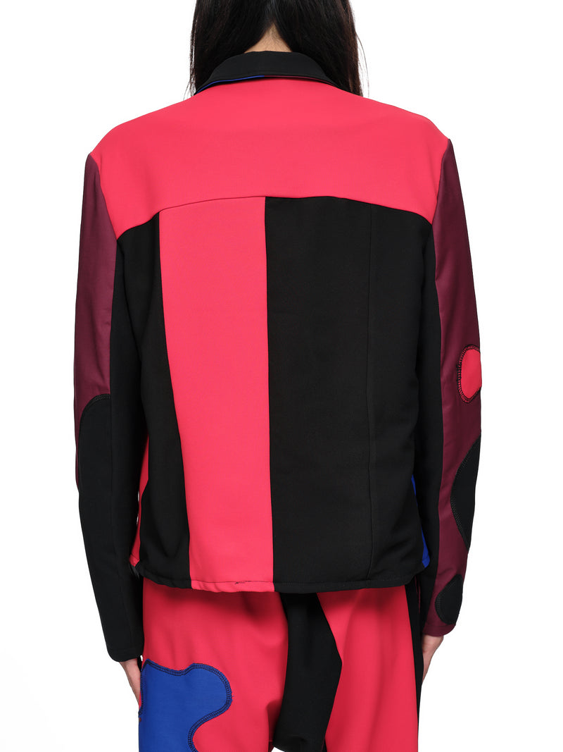 Bethany Williams Patchwork Smiley Jacket | H. Lorenzo - back