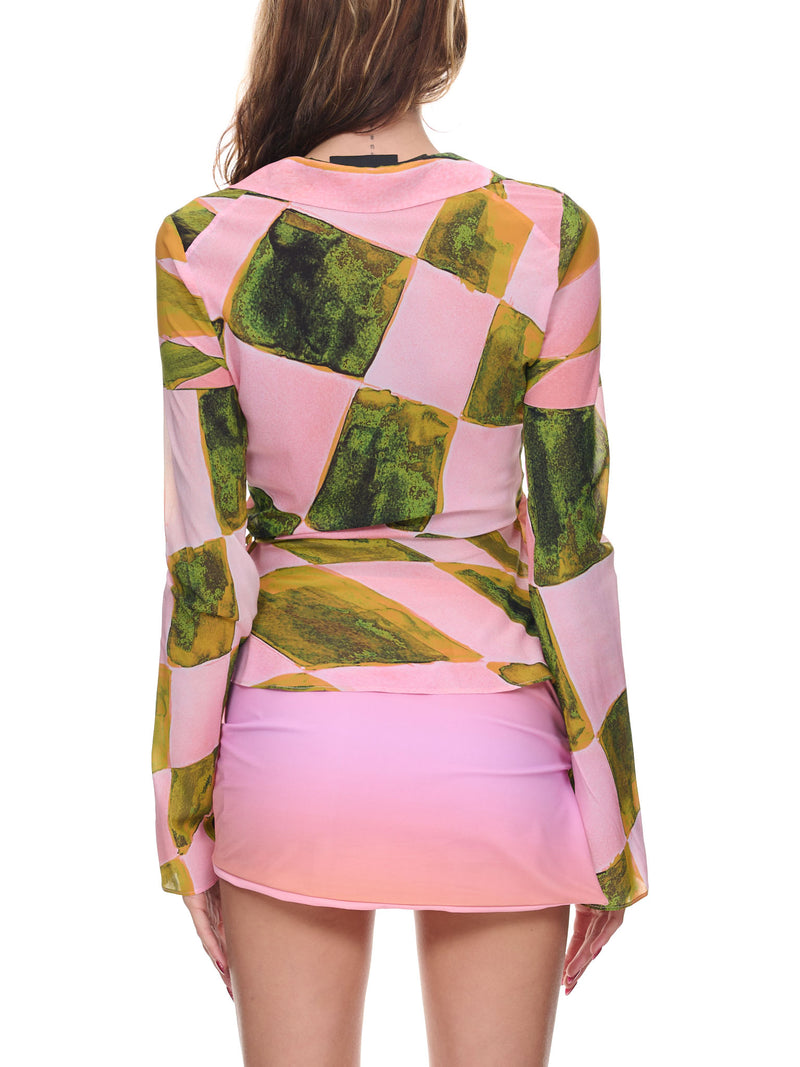 LOUISA BALLOU Wrap Shirt | H.Lorenzo - back