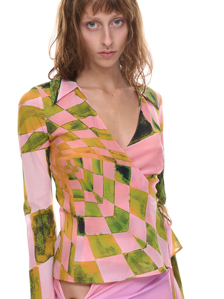 ポンチョ・ケープ LOUISA BALLOU SS23 Printed short kaftano (114111 1001) 113007-1000-