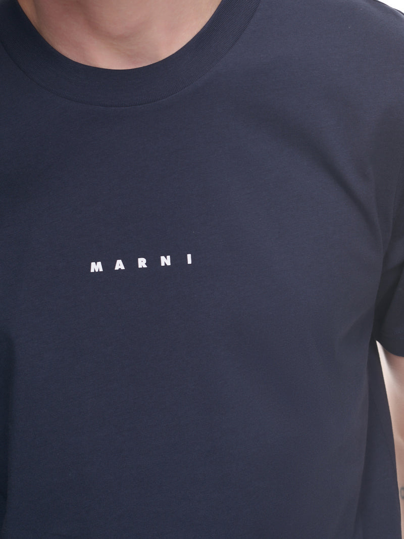 Bio-Cotton T-Shirt (HUMU0198PD-USCS87-BLUE-BLACK)