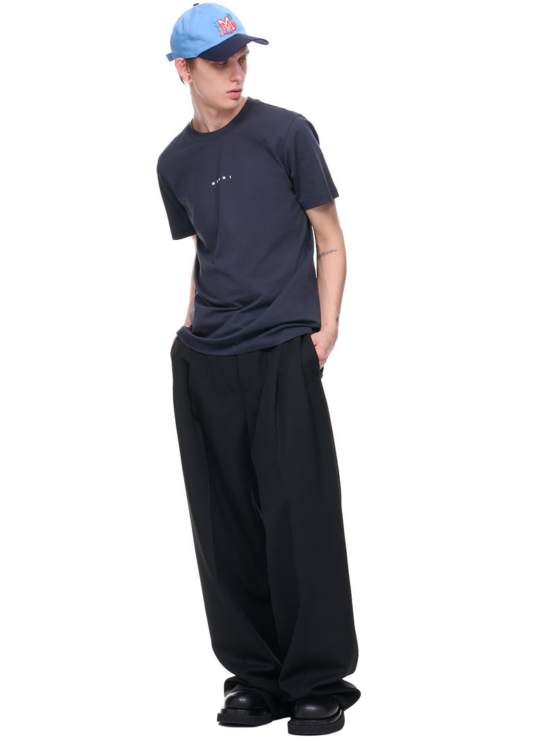 Bio-Cotton T-Shirt (HUMU0198PD-USCS87-BLUE-BLACK)