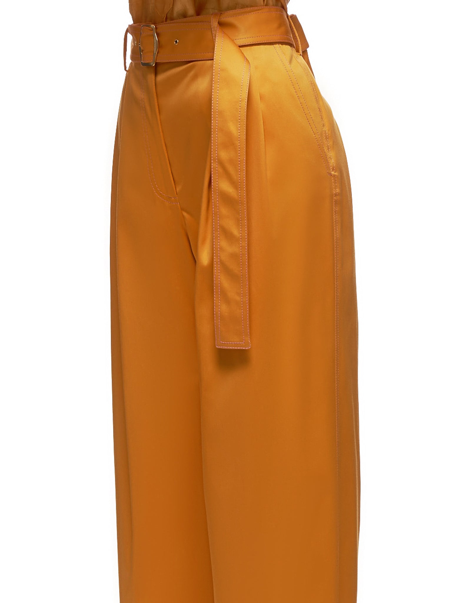 Blanche Front Pleated Trousers (16SZ6003-APRICOT)