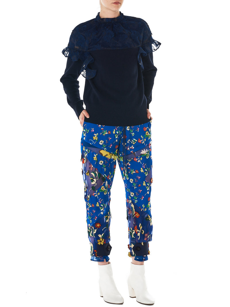 Sacai Floral Sweatshirt - Hlorenzo Style