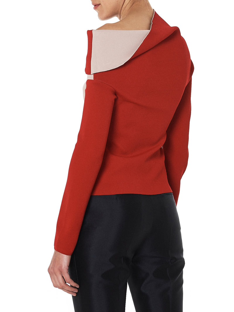 Draped Knit Sweater (183-2604-338-026)