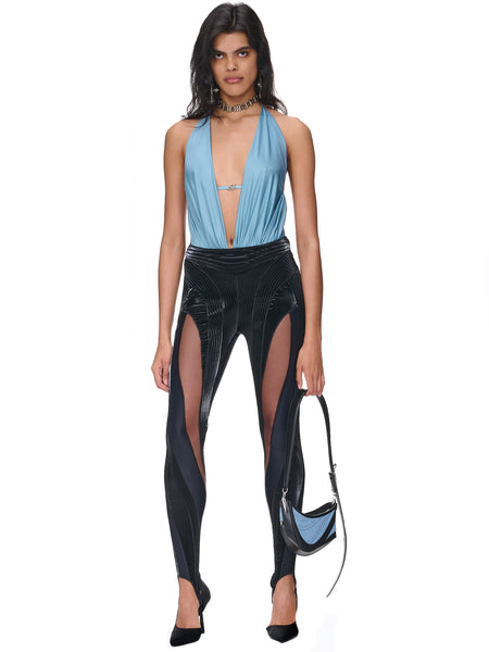 Draped Halter Bodysuit (4C003A-N0960-AGATA)