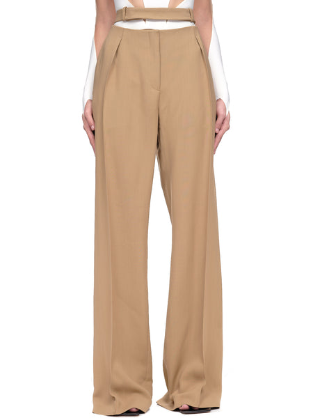 パンツ MASU ANGEL WIDE TROUSERS 46 MASU（エムエーエスユー）のCOTTON WIDE TROUSERS BLACKの通販