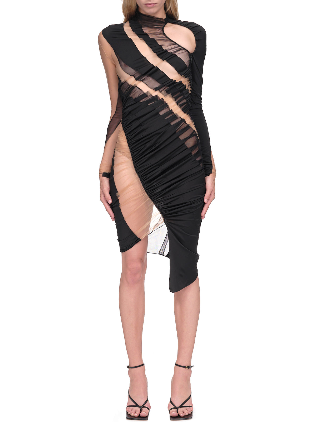 Mugler Patchwork Dress | H.Lorenzo - front
