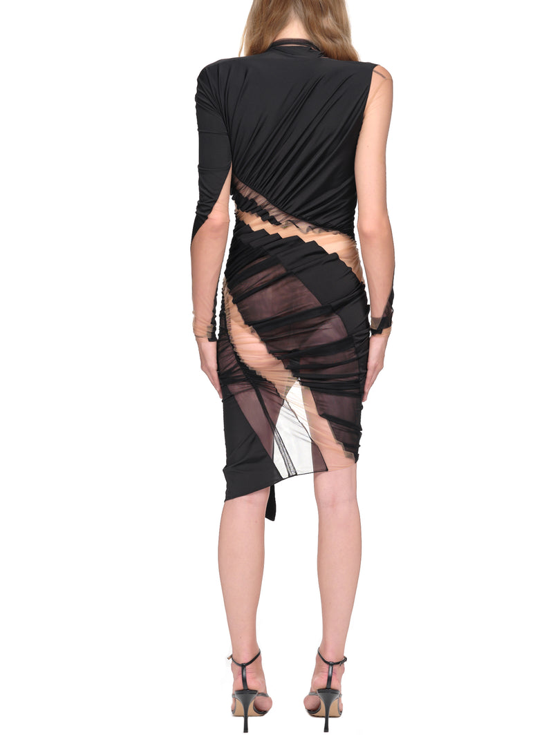 Mugler Patchwork Dress | H.Lorenzo - back