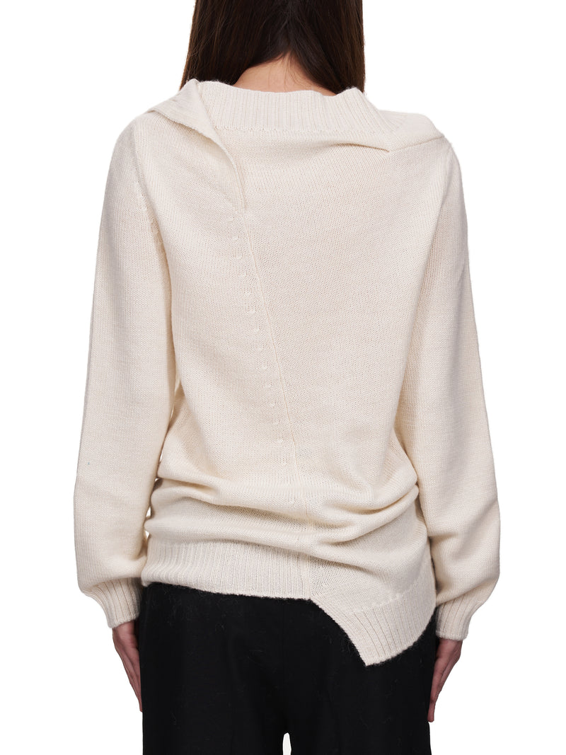 Ann Demeulemeester Bel Knitted Sweater | H. Lorenzo - back