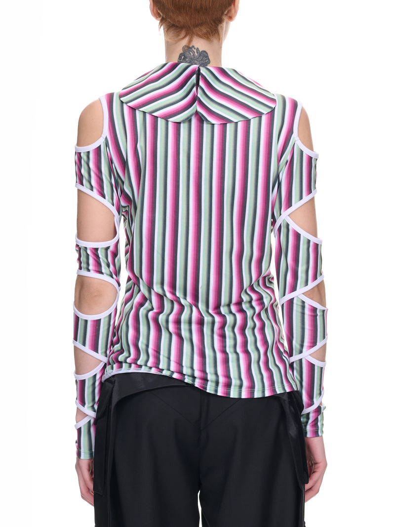 Rattler Stripe Polo (2164-RATTLER-PINK-STRIPE-MULTI)