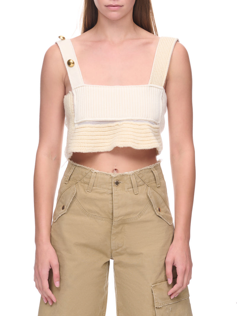 Weaved Knit Top (22-06233-151-OFF-WHITE)