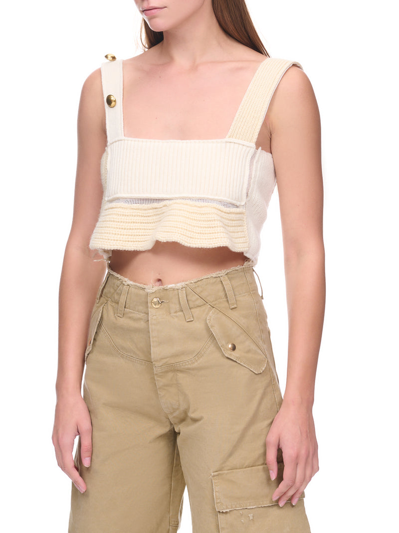 Weaved Knit Top (22-06233-151-OFF-WHITE)