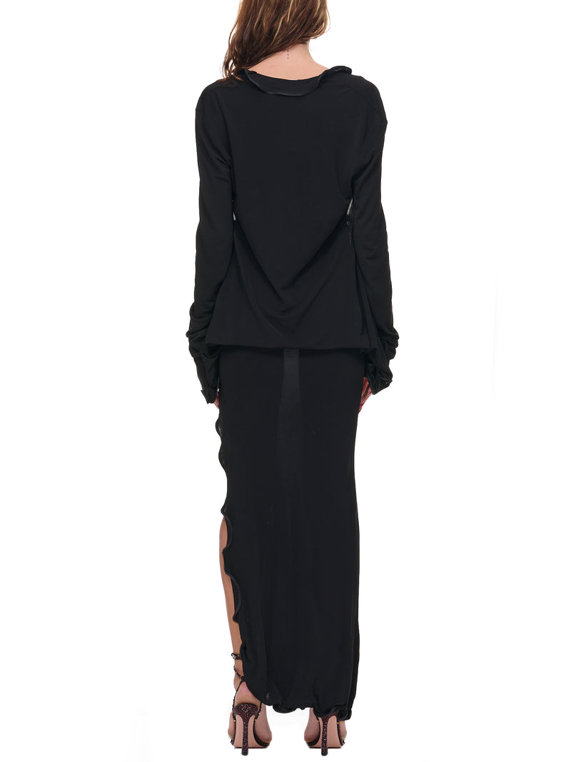 Ritcher Shirt Dress (22043029-BLACK)