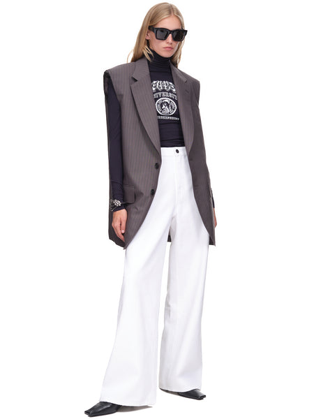 Raf Simons Wide Leg Pant in Grey | FWRD