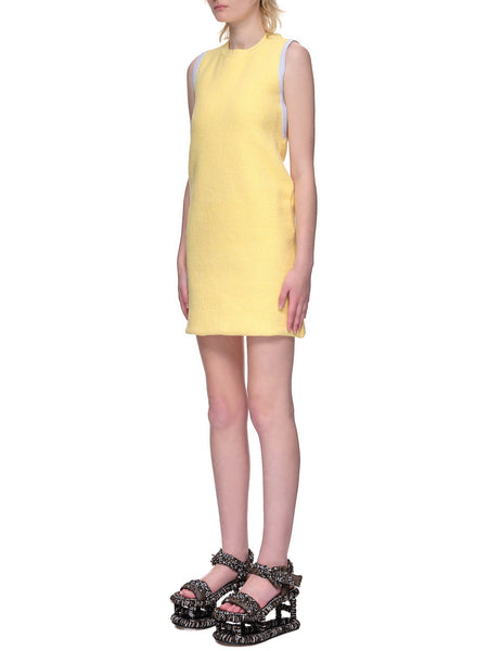 【JACQUEMUS】The Peplo Mini Dress イエロー Jacquemus The Peplo Mini Dress | Yellow | FARFETCH