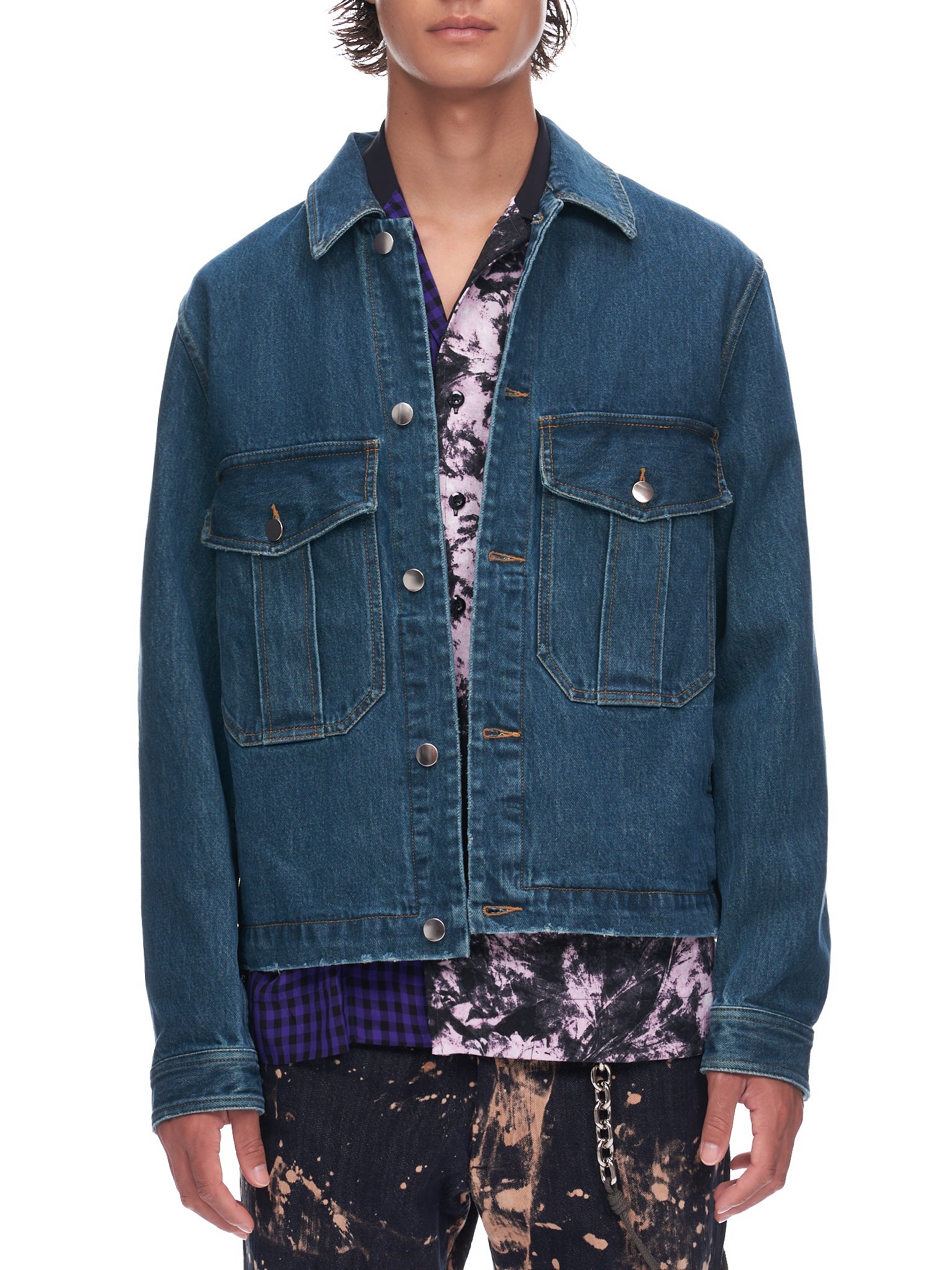 Song for The Mute Military Denim Jacket | H. Lorenzo - front