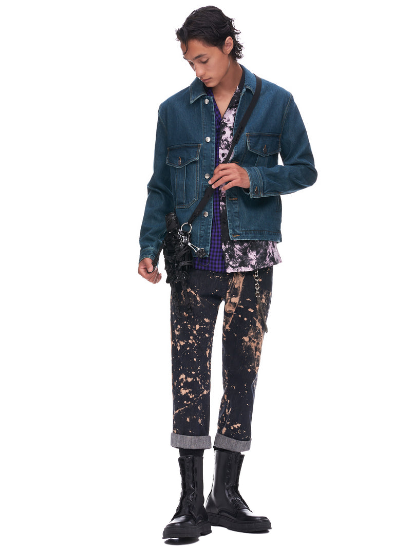 Song for The Mute Military Denim Jacket | H. Lorenzo - styled