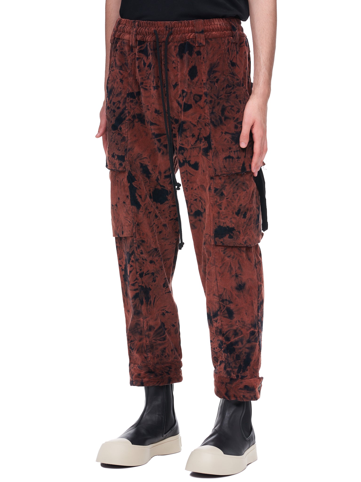 Song For The Mute Corduroy Drawstring Trousers | H.Lorenzo - side
