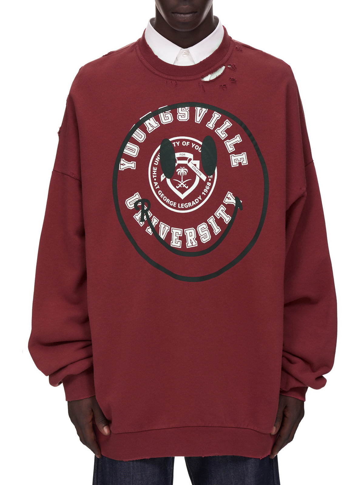 Raf Simons x Smiley College Smiley Sweatshirt | H. Lorenzo - front