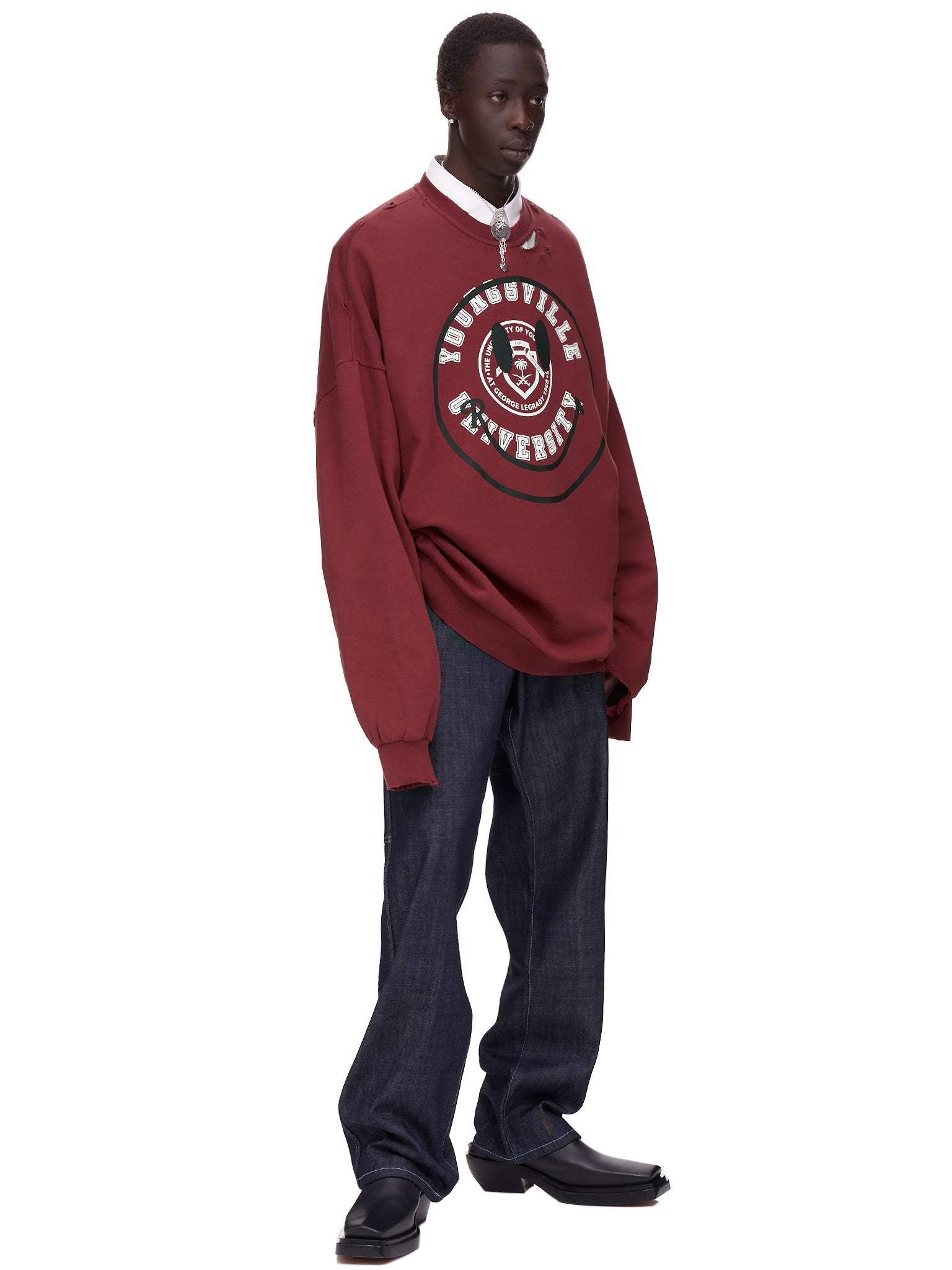 Raf Simons x Smiley College Smiley Sweatshirt | H. Lorenzo - styled 