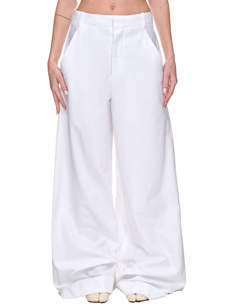 Dorothee Wide Trousers (2301-W-TR05-FA247-001-WHITE)
