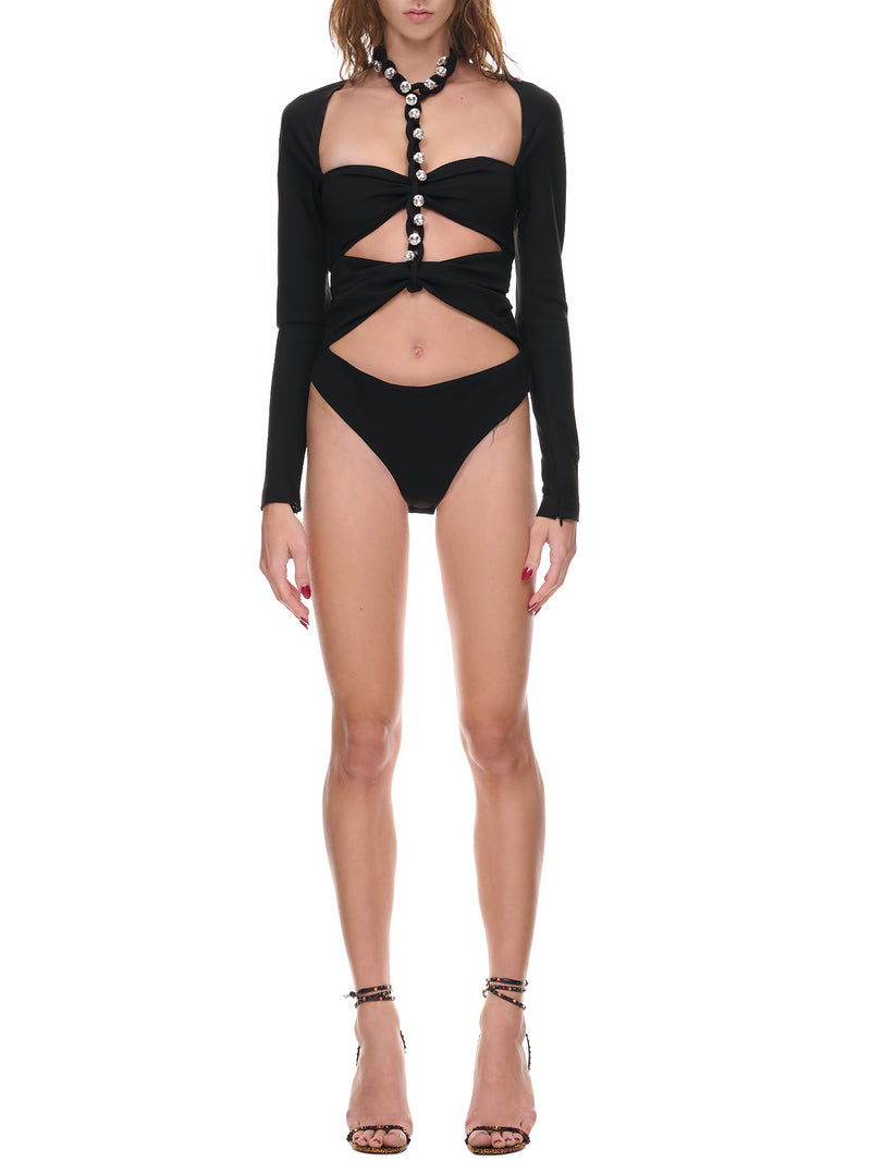 AREA Chain Link Bodysuit | H.Lorenzo - front