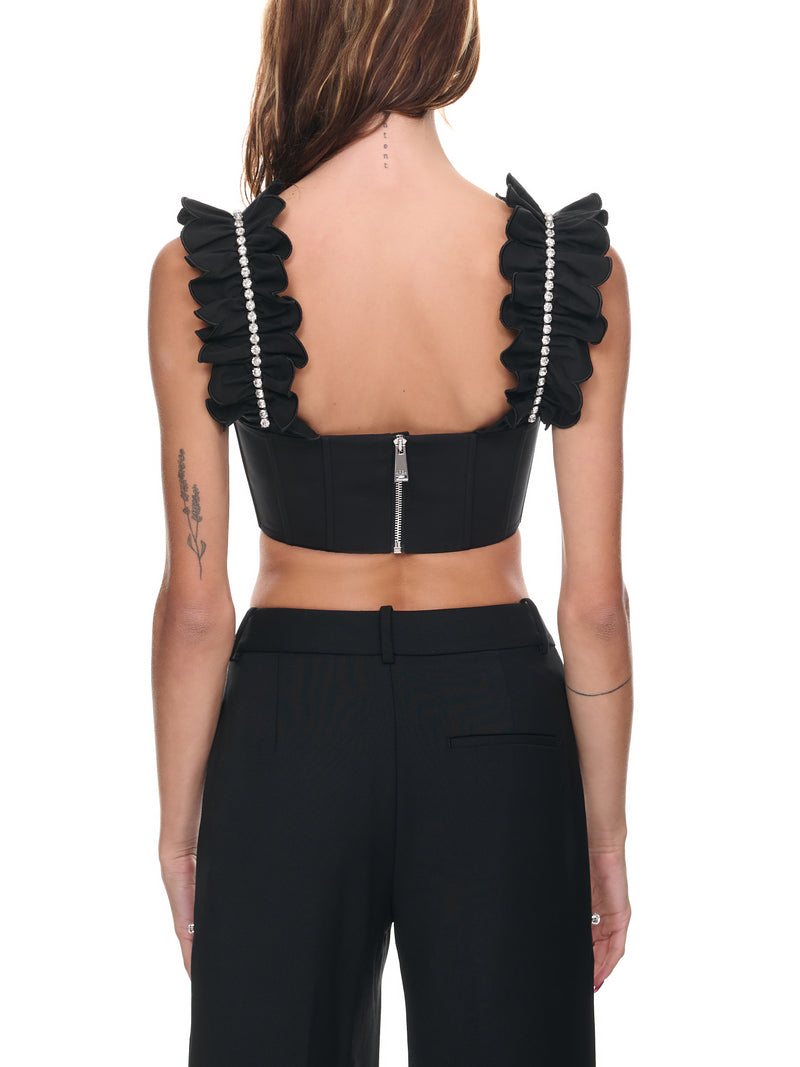 AREA Poplin Ruffle Bustier | H.Lorenzo - back