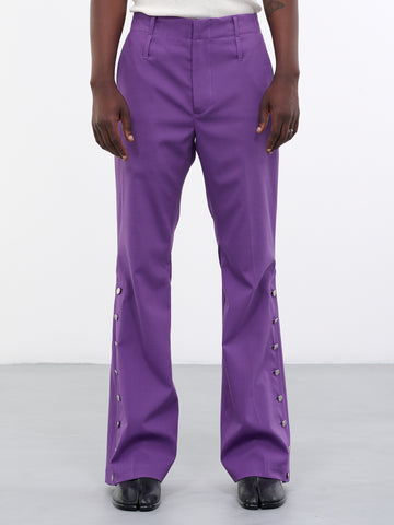 パンツ PURPLE Double Waist Trousers (231-01-0204-PURPLE)