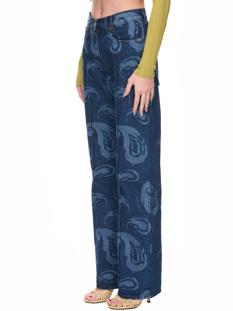 Le De Nîmes Bordado (231DE014-1015-3DF-PRINT-BLUE-P)