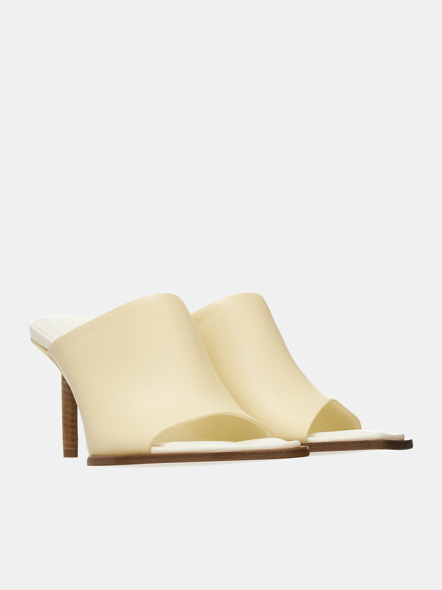 Les Mules Rond Carré (231FO047-3073-110-OFFWHITE)