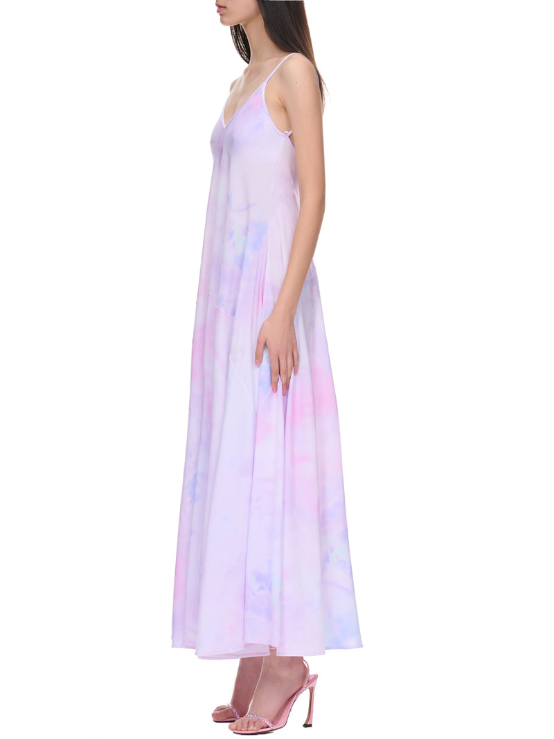Open-Back Dress (23PJRO011PA0473-PINK-TIE-DYE)