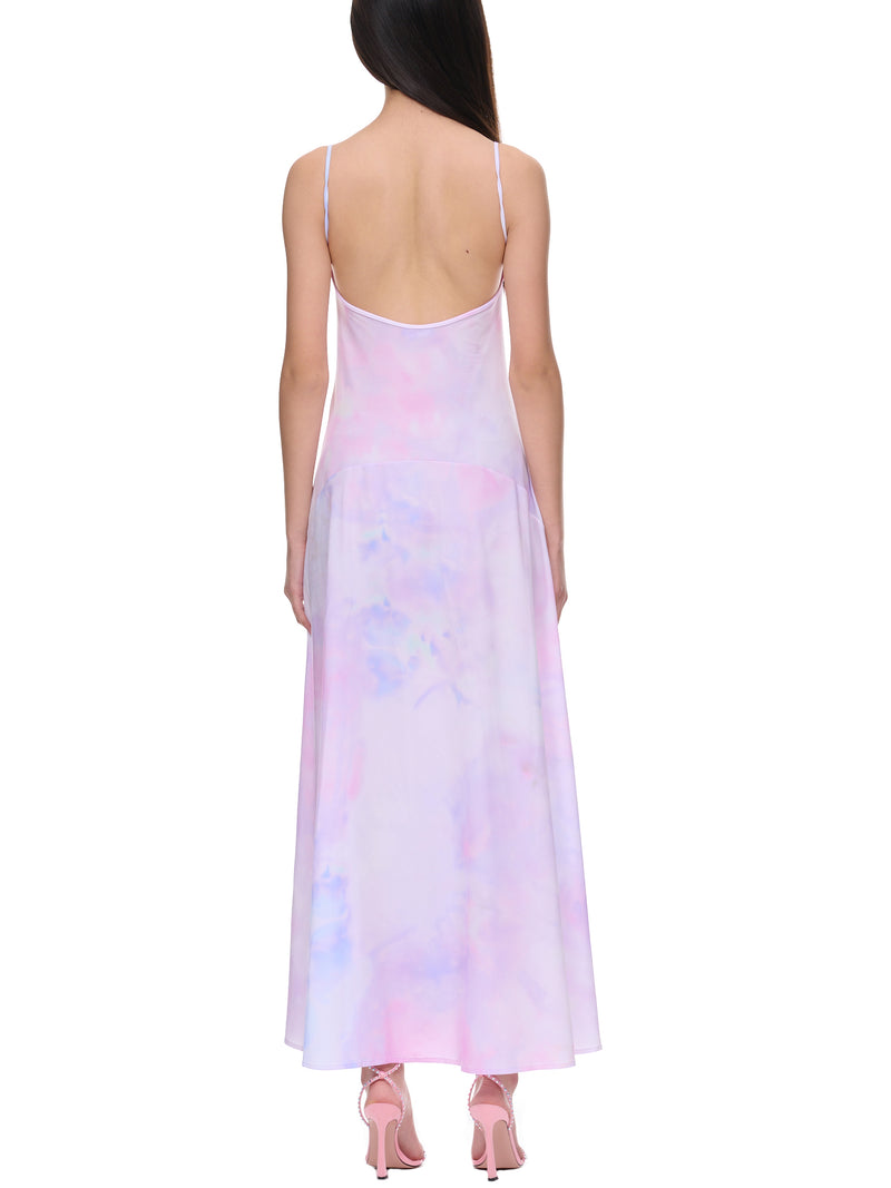 Open-Back Dress (23PJRO011PA0473-PINK-TIE-DYE)