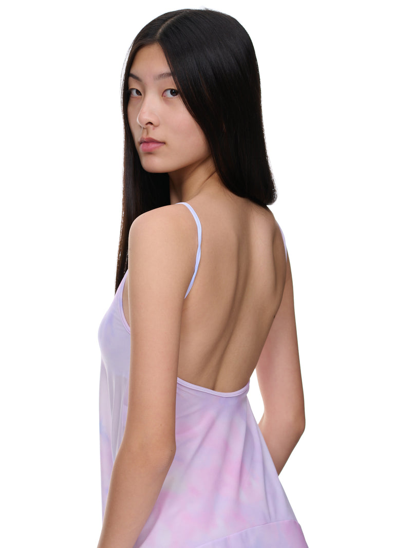 Open-Back Dress (23PJRO011PA0473-PINK-TIE-DYE)