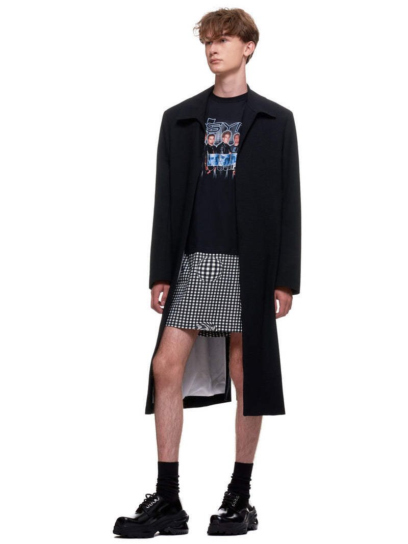 Distorted Gingham Vintage Boyband T-Shirt (EP2-NA-BLK-POP-ODYSSEY)