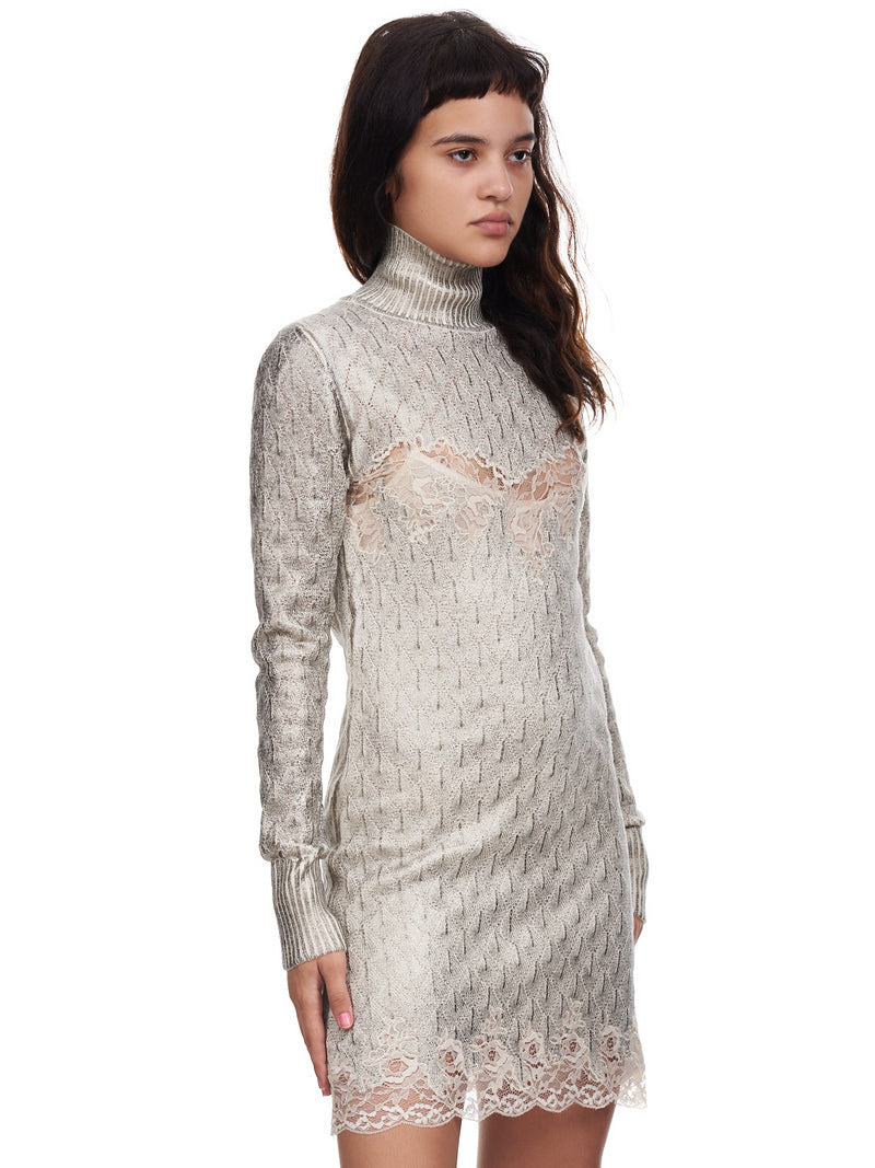 Blumarine Turtleneck Dress | H. Lorenzo - side 2