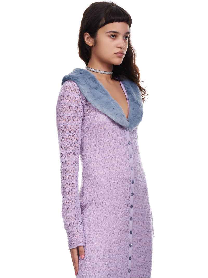 Thin Pavé Safety Chain Choker (NK1738P-01OC)